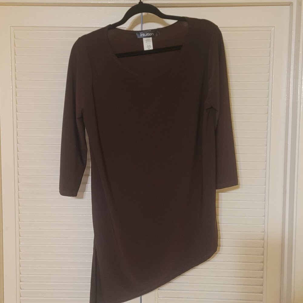 Women's Long Sleeve Blouse by Intuition. Same Day Shipping.